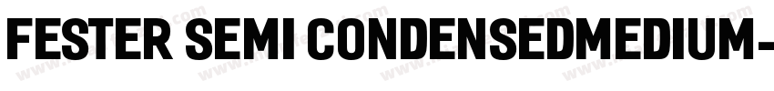 Fester Semi condensedMedium字体转换